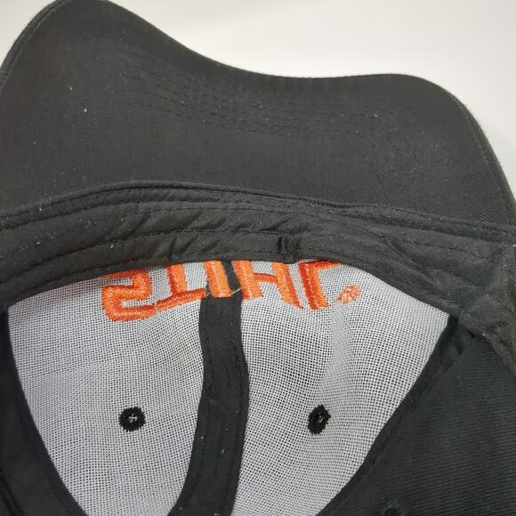 Stihl Outfitters Apparel Snapback Cap Black One Size Adjustable Embroidered - Picture 8 of 10